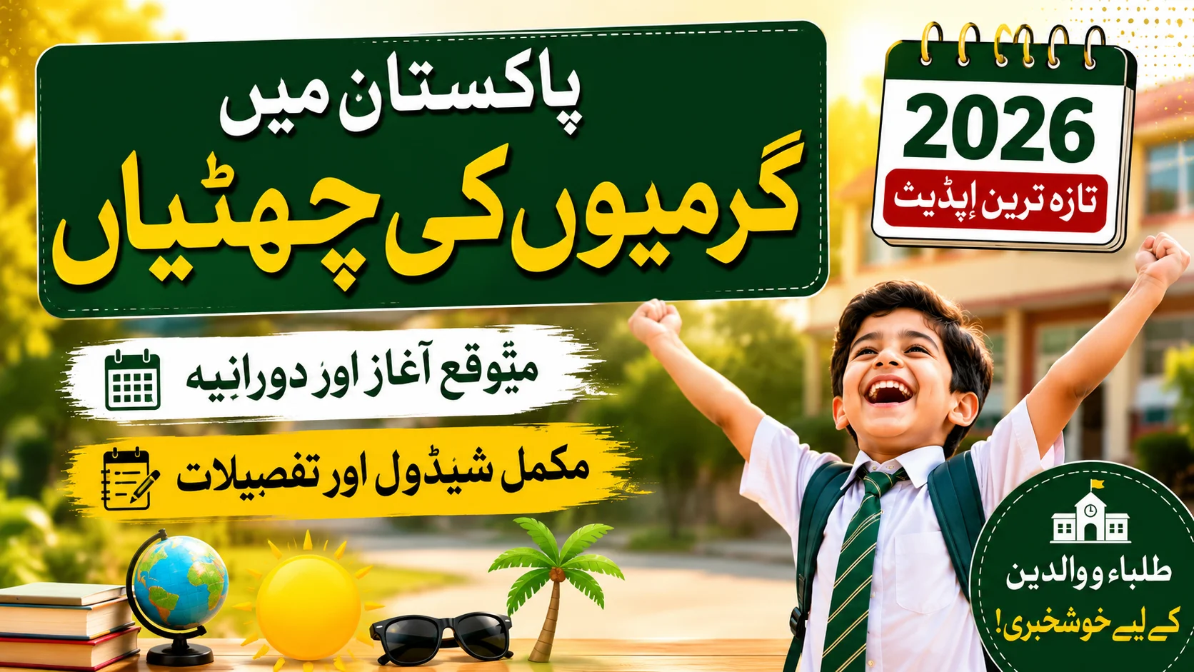 Summer Vacations Pakistan 2026